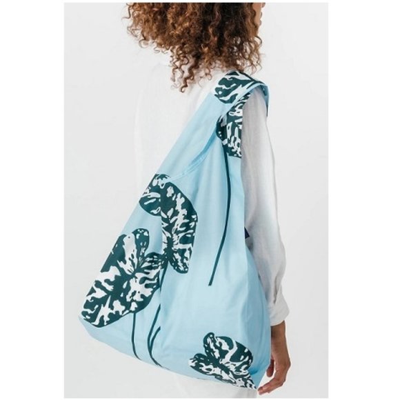NEW Baggu HILO Plant Big Reusable & Packable Shopping Bag Tote NWT Discontinued - Picture 2 of 9
